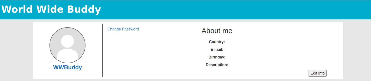 TryHackMe WWBuddy - WWBuddy dashboard